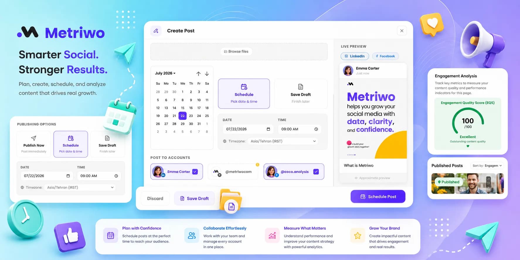 x schedule post tool