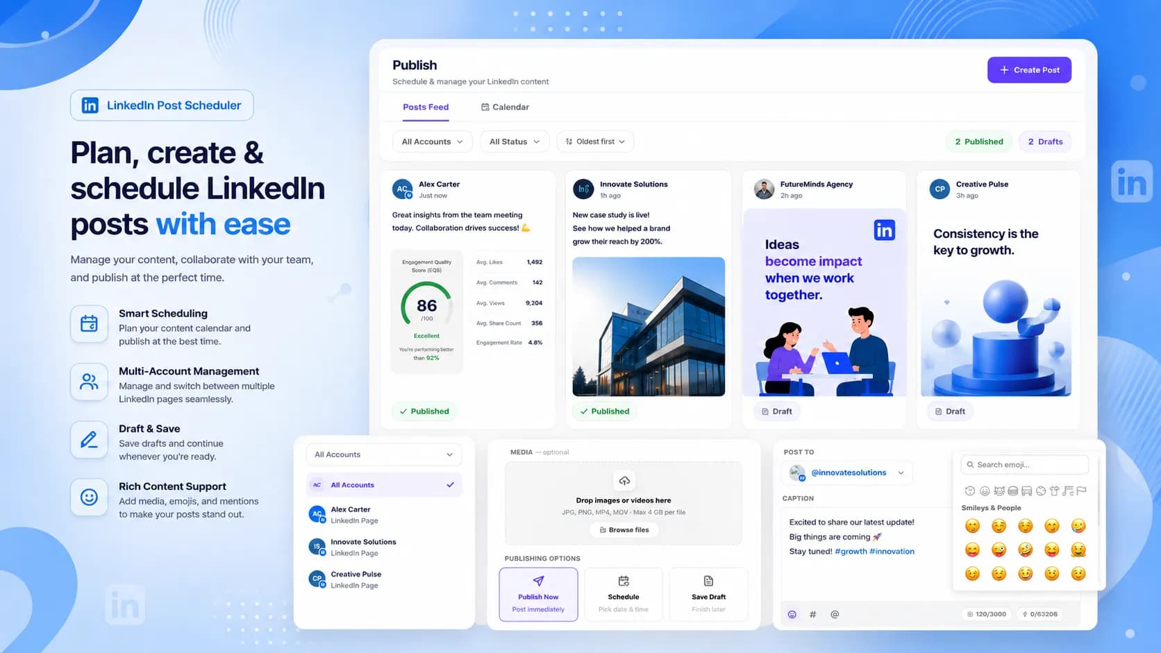linkedinschedule page